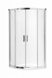 Kabina Geo 6 Reeflex 80cm półokrągła szkło/srebrny połysk (GKPG80222003B)