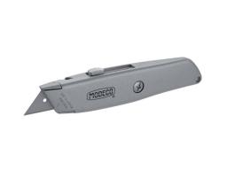  Modeco Nóż z wymiennymi ostrzami trapezowymi 19x50mm aluminiowy - MN-63-032