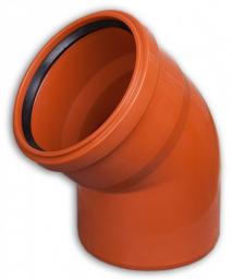 Kaczmarek Kolano kanalizacji zewnętrznej PP z uszczelką 250x45mm SN8 0710273360