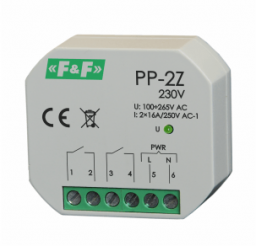  F&F Przekaźnik elektromagnetyczny 2Z 16A P/T - PP-2Z 230V