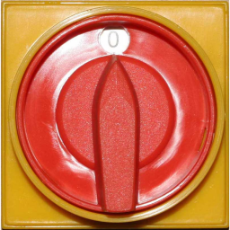  Spamel Łącznik krzywkowy w obudowie 16A przełącznik 0-1 3-biegunowy zamykany żółto-czerwony - ŁK16R-2.8211OB2ZC