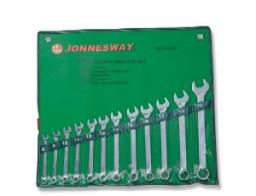  Jonnesway Zestaw kluczy płasko-oczkowych 8-22mm 12szt. (W26112S)