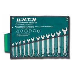 Honiton Zestaw kluczy płasko-oczkowych 8-22mm 12szt. (H0112)