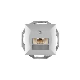 Abex gniazdo telefoniczno-komputerowe srebrny ( GTP-10P)