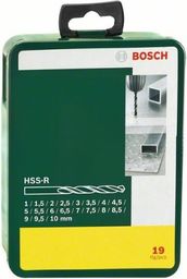Wiertło Bosch do metalu HSS walcowe 1,5 2 7 4,5 4 5,5 5 1 3 2,5 3,5 6 10 6,5 7,5 8 8,5 9 9,5mm zestaw (2.607.019.435)