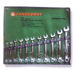  Jonnesway Zestaw kluczy płasko-oczkowych 3/8-1" 11szt. (W26411SA)