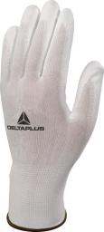  Delta Plus Rękawice z poliestru strona chwytana powlekana PU rozmiar 10 biały (VE702P10)