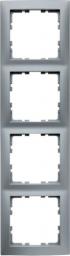 Berker Ramka poczwórna Kwadrat aluminium mat (5310148994)