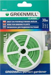 Greenmill Drut ogrodniczy płaski z obcinaczem do podwiązywania roślin 30m (GR5012)
