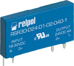  Relpol Przekaźnik półprzewodnikowy 1P do druku 4A DC 7-20V DC RSR30-D12-D1-02-040-1 (2611996)