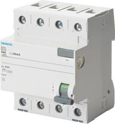  Siemens Wyłącznik różnicowo-prądowy 4P 40A 0,03A typ AC (5SV4344-0KL)