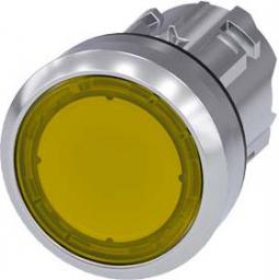  Siemens Napęd przycisku 22mm żółty z podświetleniem z samopowrotem metalowy IP69k Sirius ACT (3SU1051-0AB30-0AA0)