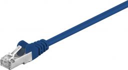  Goobay Kabel krosowy patchcord F / UTP kat. 5e CCA niebieski 1,5m (95532)