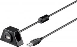 Kabel USB Goobay USB-A - USB-A 2 m Czarny (93351)