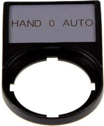  Eaton Tabliczka opisowa HAND-0-AUTO 50 x 30mm czarna 22mm prostokątna M22S-ST-D12 (216493)
