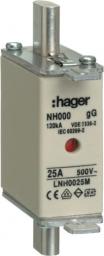  Hager Wkładka bezpiecznikowa NH000 25A 500V gG (LNH0025M)