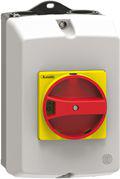 Lovato Electric Obudowa do montażu powierzchniowego IP65 do SM1R szerokość 100mm w komplecie żółto/czerwone pokrętło (SM1Z1715R)