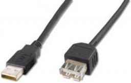 Kabel USB Digitus USB-A - USB-A 3 m Czarny (AK-300200-030-S)