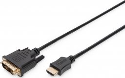 Kabel Digitus HDMI - DVI-D 2m czarny (AK-330300-020-S)