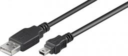 Kabel USB Goobay USB-A - miniUSB 3 m Czarny (50768)