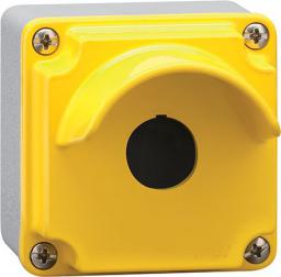  Lovato Electric Metalowa obudowa pusta 1 otwór pokrywa żółta z osłoną (LPZM1A5P)