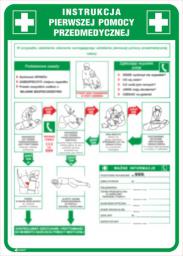 ANRO Tabliczka Instrukcja pierwszej pomocy przedmedycznej (IB13/P)