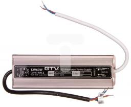  GTV Zasilacz LED wodoodporny 60W IP67 DC 12V (LD-WZA60W-NW)