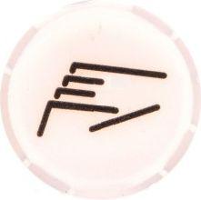  Eaton Soczewka przycisku 22mm płaska biała z symbolem RECZNE (218307)