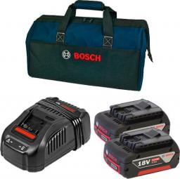  Bosch Zestaw dwóch akumulatorów 18V 5Ah z ładowarką w torbie (0615990J27)