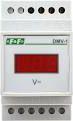  F&F Woltomierz 1-fazowy cyfrowy modułowy 100-300V AC dokładność 1% (DMV-1)