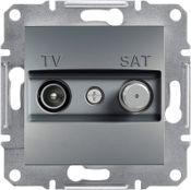  Schneider Electric Gniazdo TV-SAT Asfora końcowe bez ramki stal (EPH3400162)