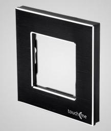  Touchme Ramka pojedyncza aluminiowa czarna (TM628B)