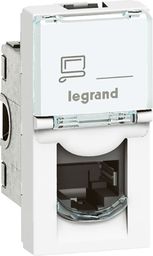  Legrand MOSAIC Gniazdo komputerowe pojedyncze RJ45 kat.6 FTP białe (076562)