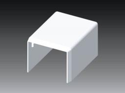 Kopos Pokrywa końcowa LHD biała 50 x 20mm (8991)