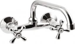 Bateria umywalkowa Invena Roma ścienna chrom (BC-24-00S)
