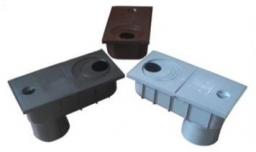 AQUER Osadnik rynny dolny szary