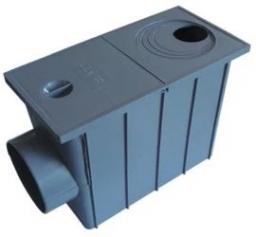 AQUER Osadnik rynny boczny szary