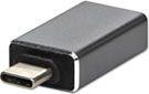 Adapter USB USB-C - USB Srebrny 