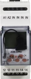  Zamel Programator czasowy 1-kanałowy tygodniowo-roczny pamięć zewn. 24-250V AC / 30-300V DC ZCM-22P/U (EXT10000189)