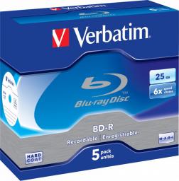 Verbatim BD-R 25 GB 6x 5 sztuk (43715)