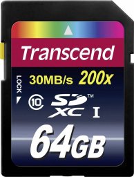 Karta Transcend 200x SDXC 64 GB Class 10  (TS64GSDXC10)
