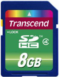Karta Transcend SDHC 8 GB Class 4  (TS8GSDHC4)