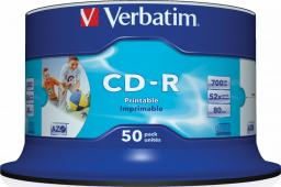  Verbatim CD-R 700 MB 52x 50 sztuk (43438)
