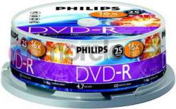 Philips DVD-R 4.7 GB 16x 25 sztuk (DM4S6B25F)