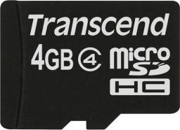 Karta Transcend MicroSDHC 4 GB Class 4  (TS4GUSDC4)