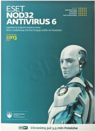 ESET NOD32 Antivirus 1 urządzenie 36 miesięcy  (ENAK3Y1D)