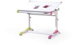  Halmar COLLORIDO biurko biało-zielono-różowy