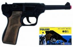  Gonher Metalowy pistolet policyjny 8 naboi