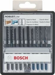  Bosch Zestaw brzeszczotów do wyrzynarki Wood and Metal, Robust Line, 10 szt.