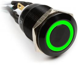  Impactics Przycisk Power do komputera 19mm, IP65, zielony LED (LAN_22_IP65_ALB_GR_1)